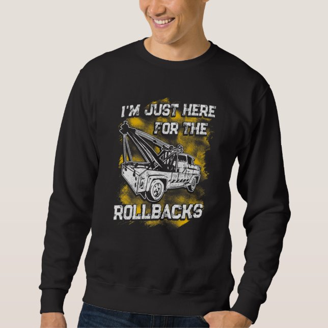Tow Trucker Tow Truck Driver Tow Operator Breakdow Sweatshirt (Front)