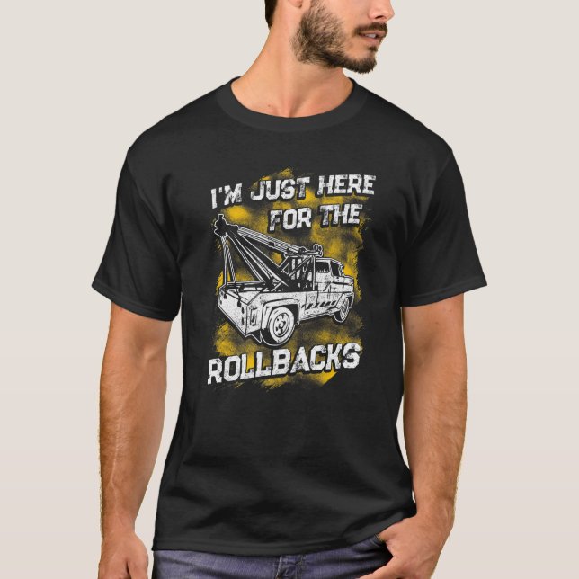 Tow Trucker Tow Truck Driver Tow Operator Breakdow T-Shirt (Front)