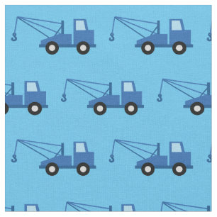 Tow Trucks Cute Boys Kids Fabric