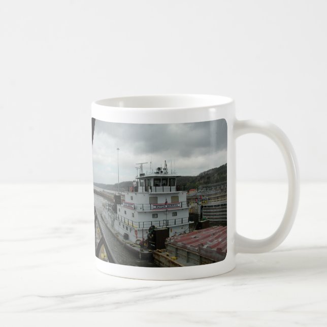 Towboats on the Mississippi Coffee Mug (Right)