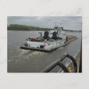 Towboats on the Mississippi Postcard