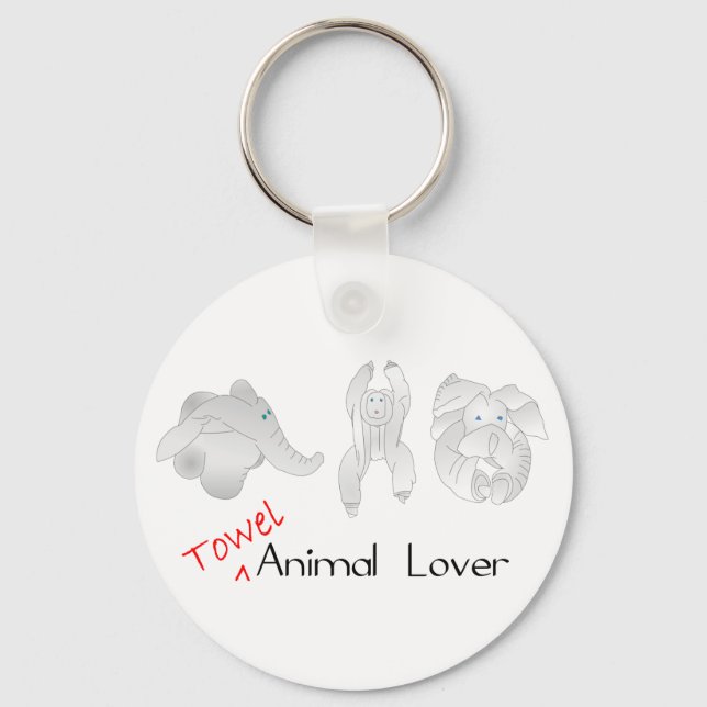 Towel Animal Lover Keychain (Front)