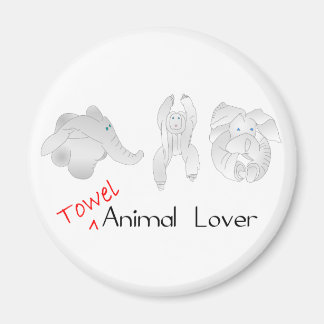 Towel Animal Lover Magnet