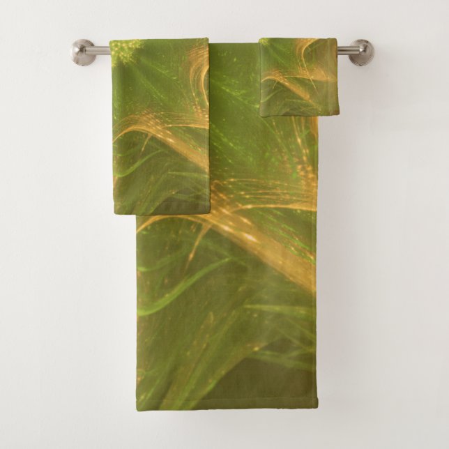 Towel Fractal Light Green Palette (Insitu)
