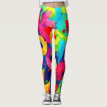Towel Leggings<br><div class="desc">A vibrant and colorful abstract floral painting that celebrates the beauty and joy of nature. This artwork is a feast for the eyes,  with its bold colors and expressive brushstrokes (This Design Made With AI). Place Order Today and Embrace the Joy of Shopping!</div>