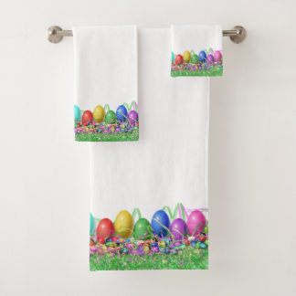 Towel Set - Easter Eggs in Grass