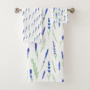 Towel Set - Lavender Patterns