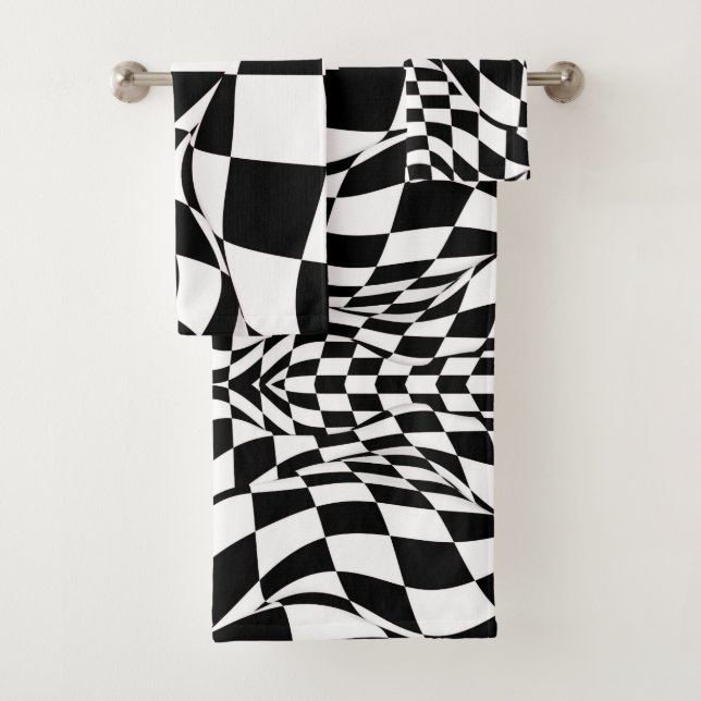 Towel Set - Modified Checkered Flag (Insitu)