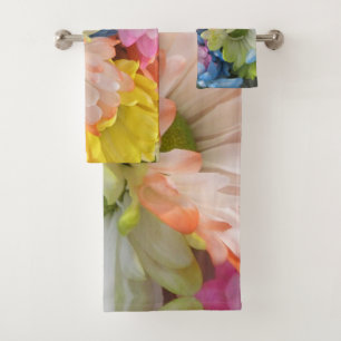 Towel Set - Multi-Colored Daisies II