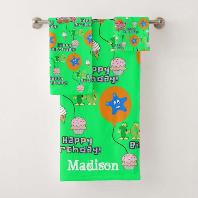 Towel Sets, #10 Happy 10th Birthday (Insitu)