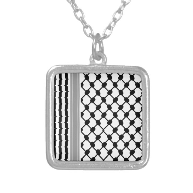 Towel Silver Plated Necklace (Front)
