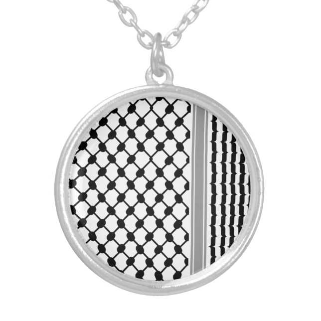 Towel Silver Plated Necklace (Front)