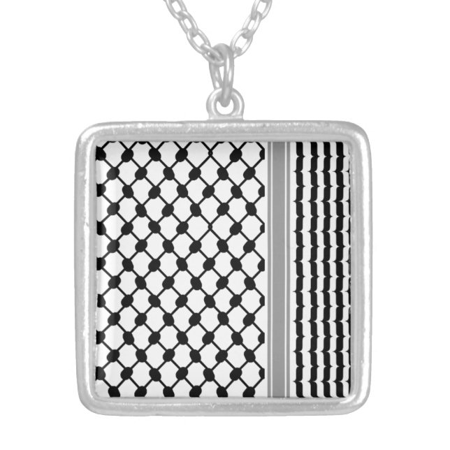 Towel Silver Plated Necklace (Front)