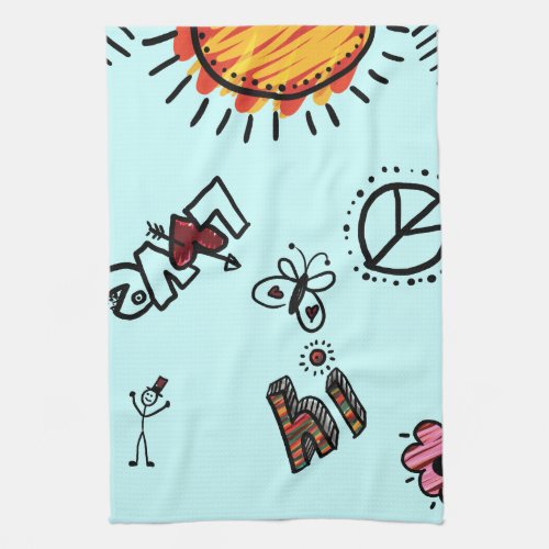 Towel Summer Doodle Art Towel