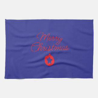towel with Christmas writing