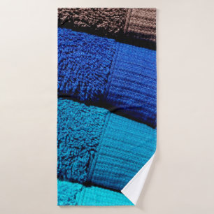 Towels blue turquoise gray