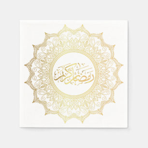 Towels in Arabic Ramadan Kareem Paper Napkins