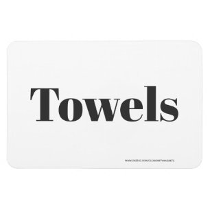Towels - w/website address magnet