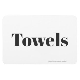 Towels  - w/website address magnet