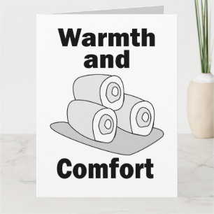 Towels Warmth And Comfort Birthday Card