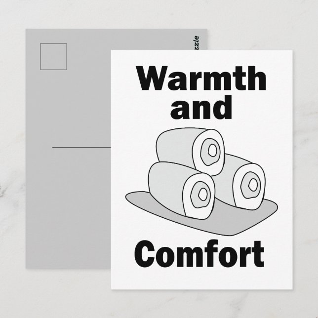 Towels Warmth And Comfort  Postcard (Front/Back)