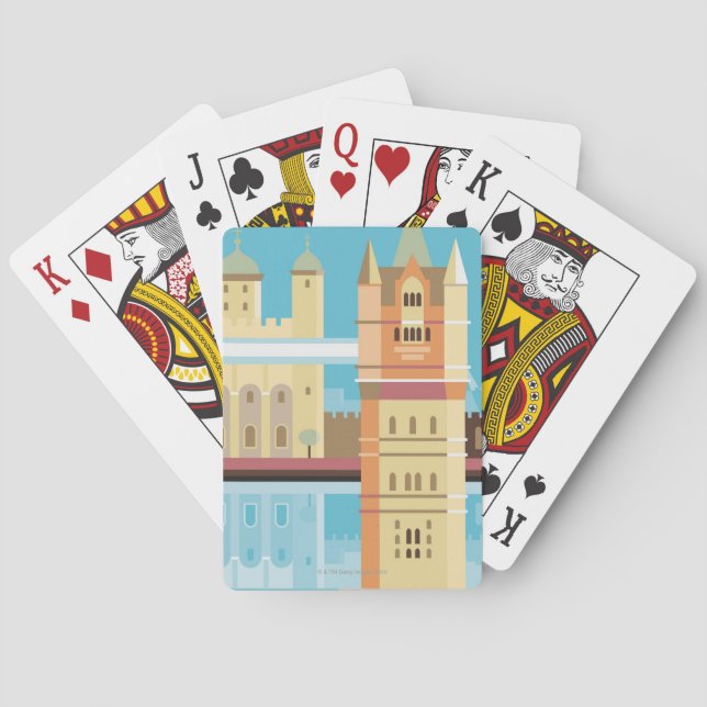 Tower Bridge 2 Poker Cards (Back)
