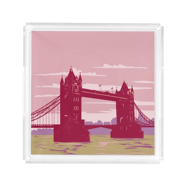 Tower Bridge Acrylic Tray (Front)