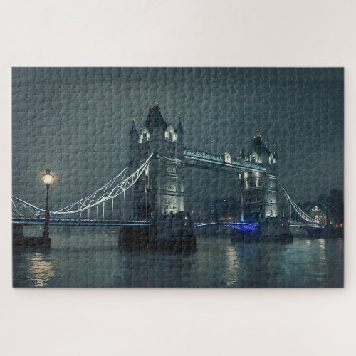 Tower Bridge and London Fog Jigsaw Puzzle