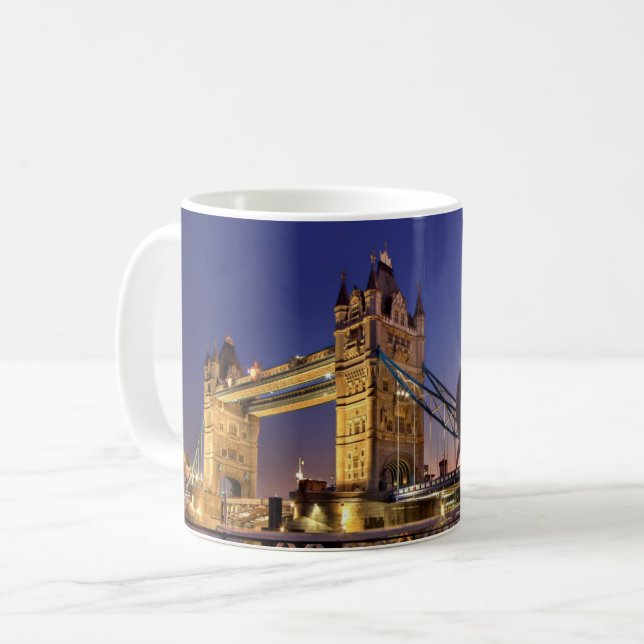 Tower Bridge at Night Mug (Front Left)