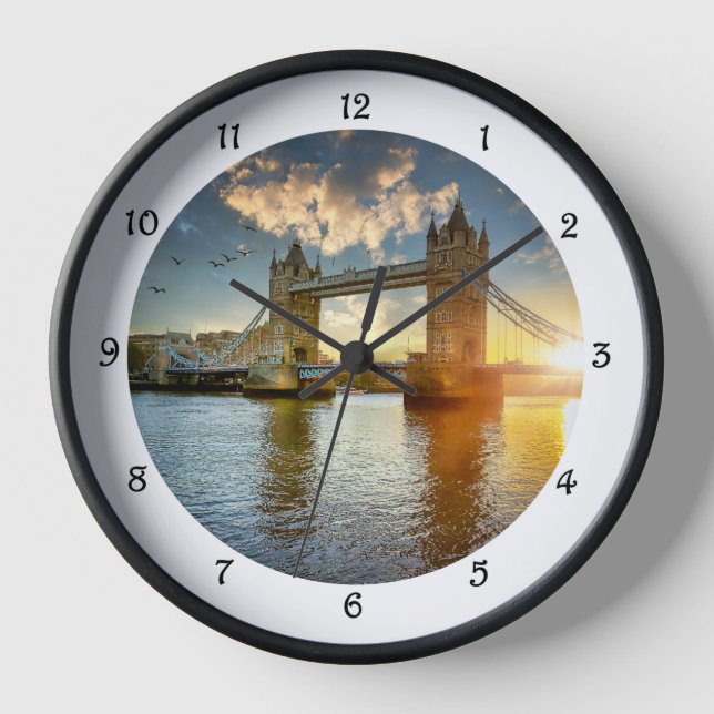 Tower Bridge at Sunset Clock (Front)