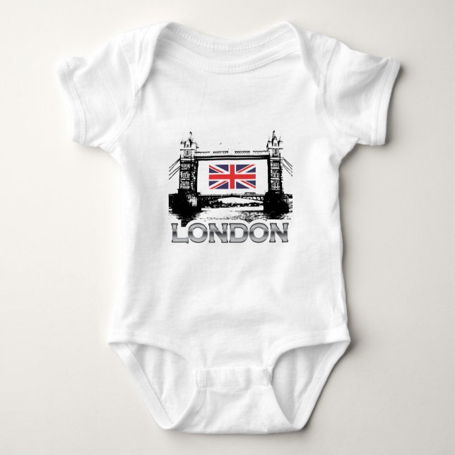Tower Bridge Baby Bodysuit (Front)