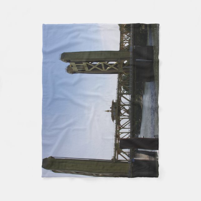 Tower Bridge Fleece Blanket (Front)