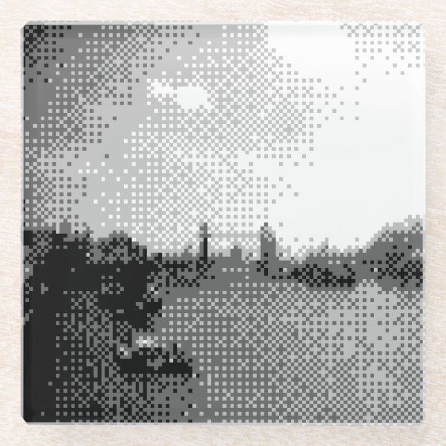 tower bridge glass coaster (Front)