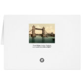 Tower Bridge II, London, England Cards (Back Horizontal)
