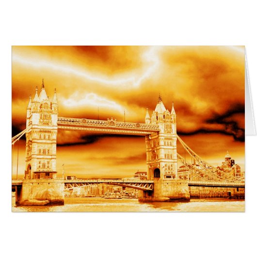 Tower Bridge in Gold Cards (Front Horizontal)