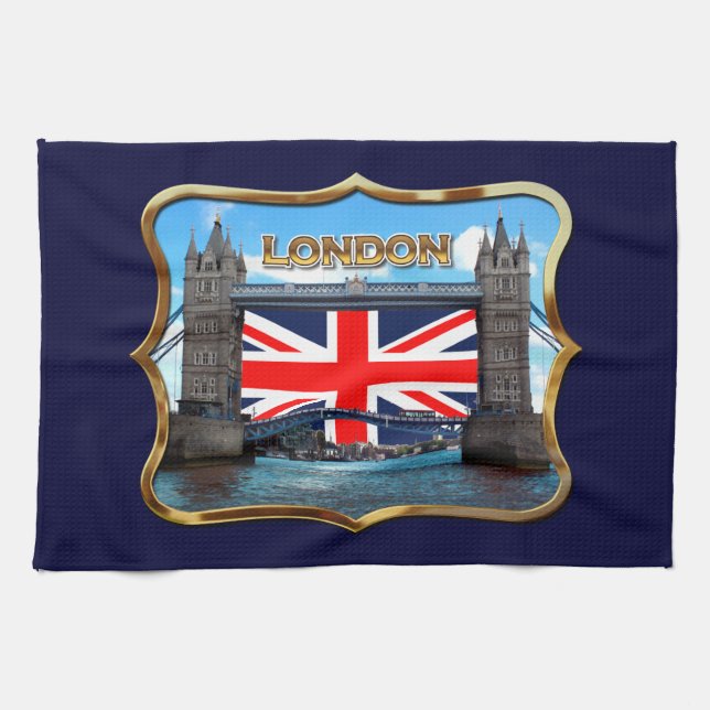 Tower Bridge Kitchen Towel (Horizontal)