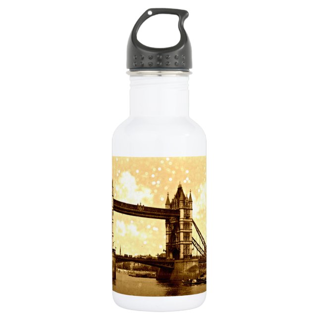 Tower Bridge London 1900 Stainless Steel Water Bottle (Front)