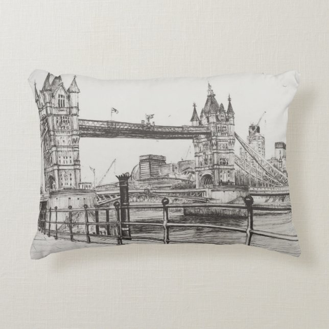 Tower Bridge London 2006 Accent Pillow (Front)
