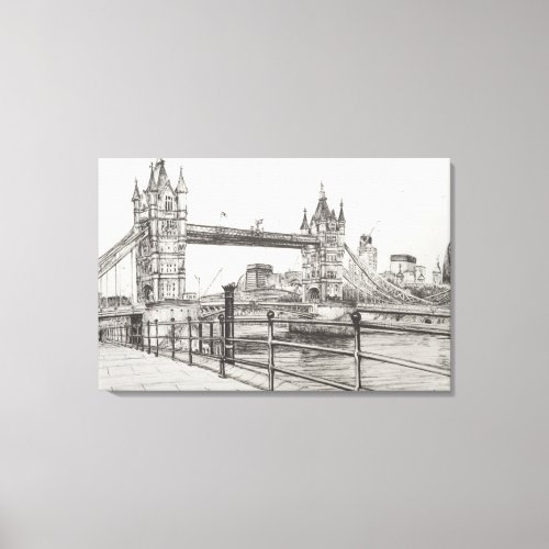 Tower Bridge London 2006 Canvas Print