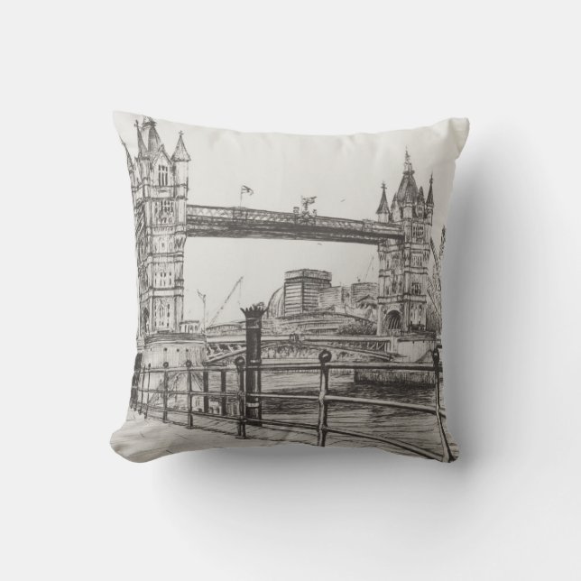 Tower Bridge London 2006 Throw Pillow (Front)