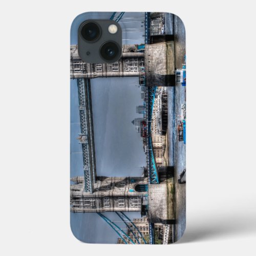Tower Bridge London England Art design iPhone 13 Case