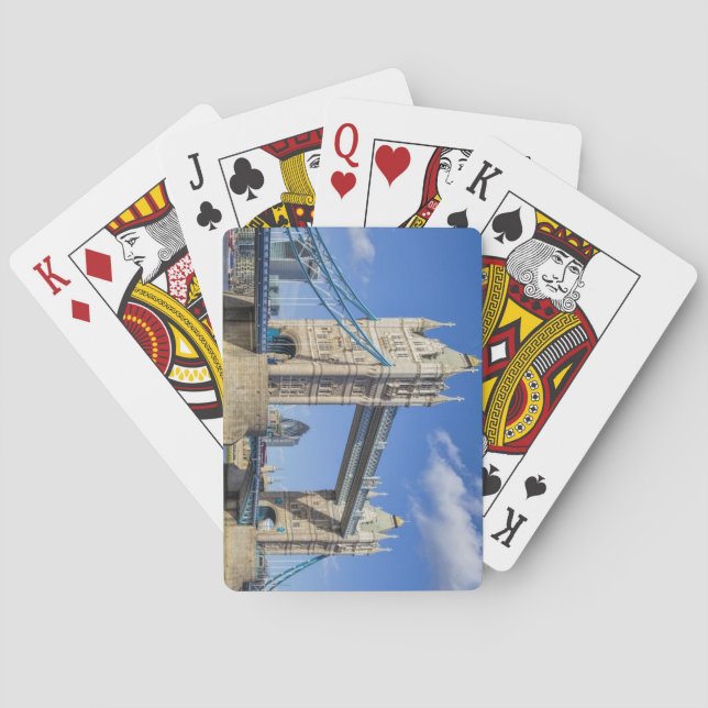 Tower Bridge, London, England Poker Cards (Back)