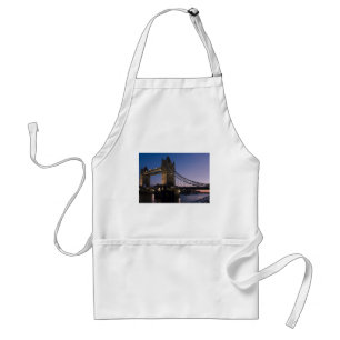 Tower Bridge London England Water Night City Adult Apron