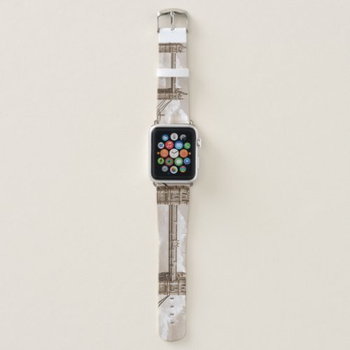 Tower Bridge London iconic vintage sepia Apple Watch Band