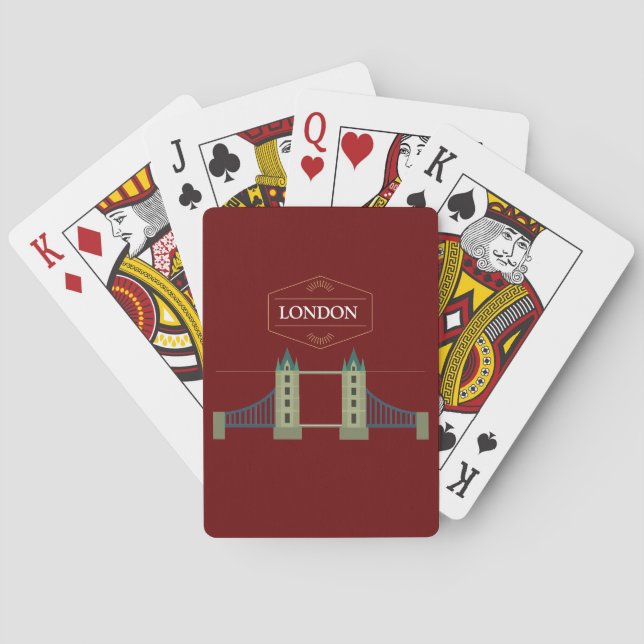Tower Bridge London Poker Cards (Back)