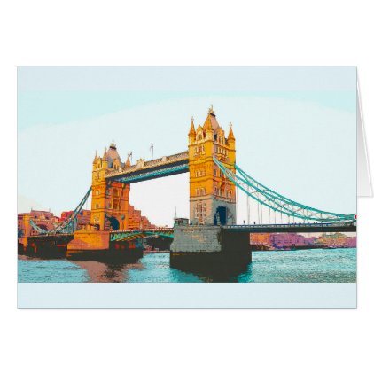 Tower Bridge, London, souvenir Card