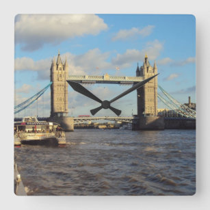 Tower Bridge, London Square Wall Clock