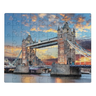 Tower Bridge London Sunset Jigsaw Puzzle