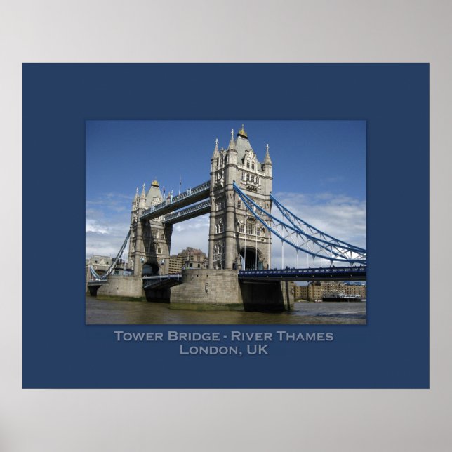 Tower Bridge, London, UK Poster (Front)