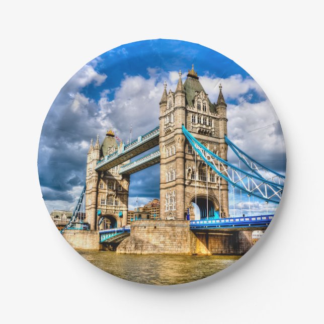 Tower Bridge Paper Plates (Front)